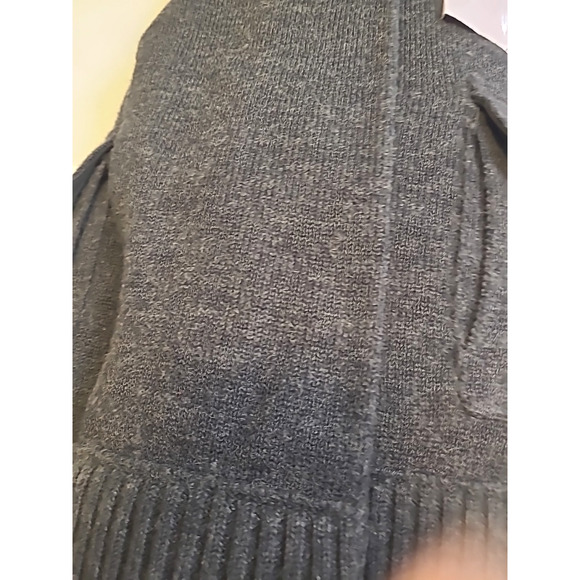 Banana Republic XL 100% Wool Sweater Jacket Removable Insulated Vest Gray #54023 - Picture 6 of 16